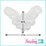 LACE - 23-RIBBON-BUTTERFLY SHAPE(WHITE)